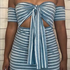 Grey and White Dress!